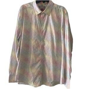 Robert Graham 2XL Multicolor Geometric Pattern Fun Party Men's Shirt